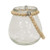 Wide Glass Jar with Natural Beaded Handle