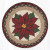 Poinsettia Braided Round Trivet 