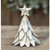 Small Metal Whitewashed Christmas Tree