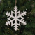 White Glitter Snowflake Ornament