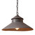 Irvin's Tinware Shopkeepers Pendant Light With Star Design Finished In Kettle Black