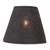 Irvin's Punched Tin 14-Inch Empire Shade with Chisel Design in Textured Black
