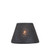Irvin's Punched Tin 10-Inch Empire Shade with Chisel Design in Textured Black 