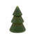 Dark Green Wax Christmas Tree LED Timer Candle