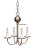 4 arm brass chandelier made in the USA by Northeast Lantern