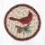 Cardinal Pinecone Large Braided Coaster 
