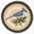 Tufted Winter Bird Trivet Braided Round Trivet - Earth Rugs