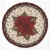 Primitive Poinsettia Trivet Braided Round Trivet - Earth Rugs