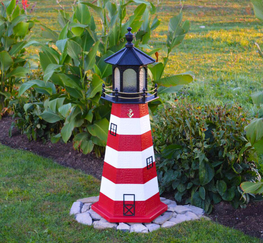 Amish Made in USA – Best Garden Lighthouses - Wood & Poly