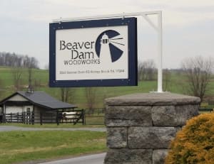 Beaver Dam Woodworking sign