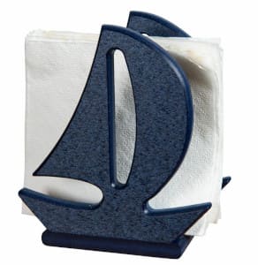 Poly napkin holder in patriot blue.