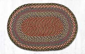 Earth rugs oval braided rug