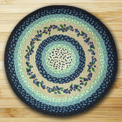 Round Patch Rug - RP-312 Blueberry Vine - Earth Rugs