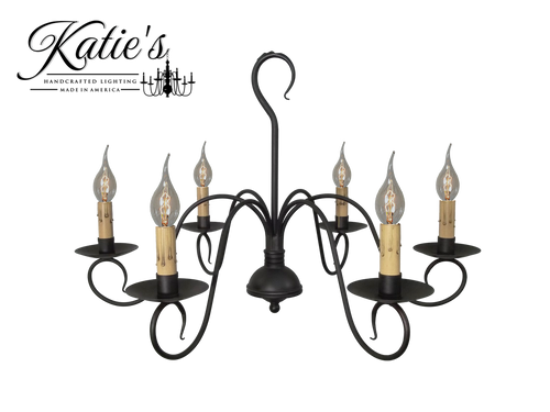 Katie's Handcrafted Lighting - Franklin Chandelier - Made In The USA KHL-159