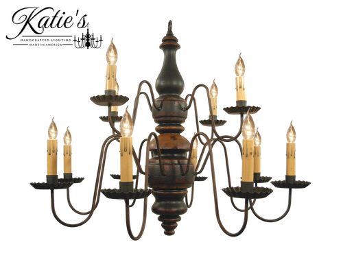 Katies Handcrafted Lighting - Charleston Chandelier - Country Chandliers KHL-104