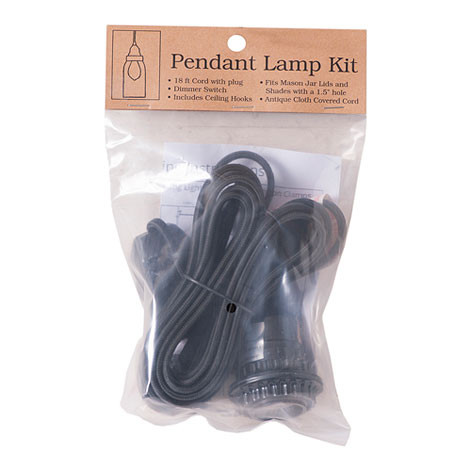 Irvin's Tinware - Pendant Lighting Adapter Kit - Dimmer Switch Included A50500