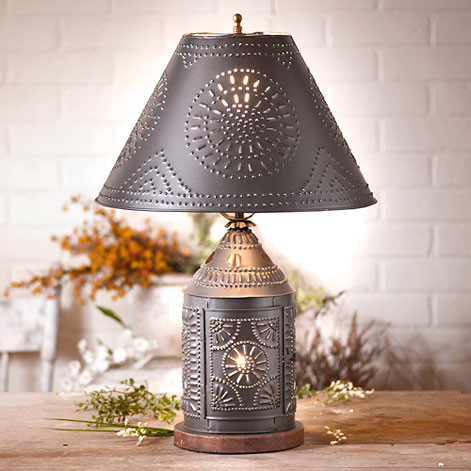 Irvin's Tinware -Tinner's Revere Lamp - Urban Farmhouse Table Lamps K16-50CLP