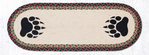 Braided Table Runners - Bear Paw Table Runner -Earth Rugs 68-081BP