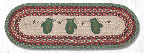 Braided Table Runners - Mittens Table Runner -Earth Rugs 68-252M