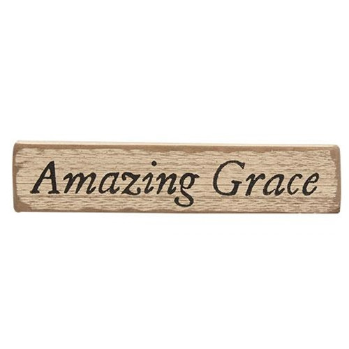 Primitive Wooden Sign - Amazing Grace S221