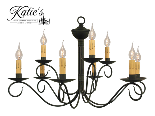 Katies Handcrafted Lighting - Washington 2-Tier - Wrought Iron Chandeliers