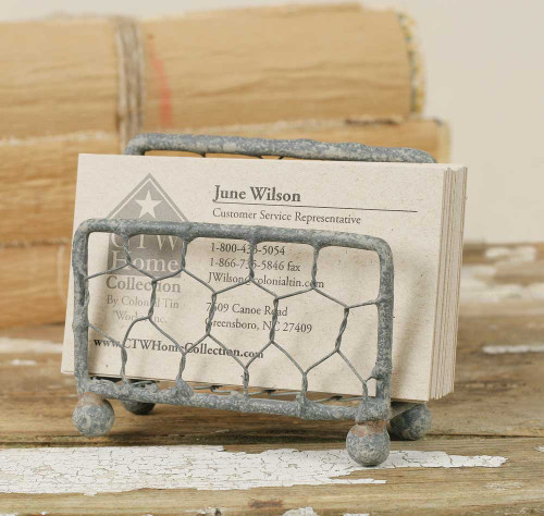 Chicken Wire Business Card Holder 810874T