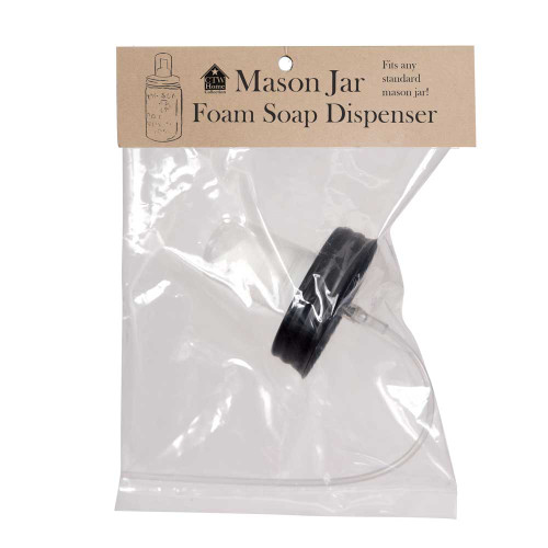 Lids - Mason Jar Foaming Soap Dispenser Black Lid 360272F