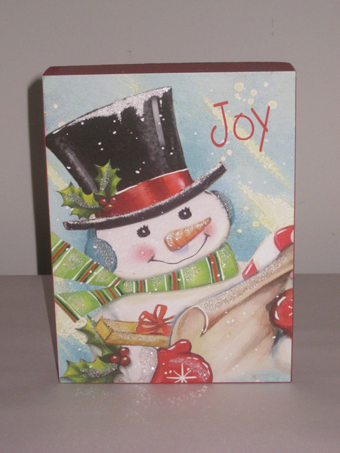 Nostalgia Snowman Table Sign TCX1765