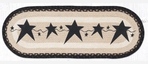 Braided Table Runners - Primitive StarTable Runner -Earth Rugs