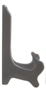 Plate Stand Wooden Pewter - Small 34721P