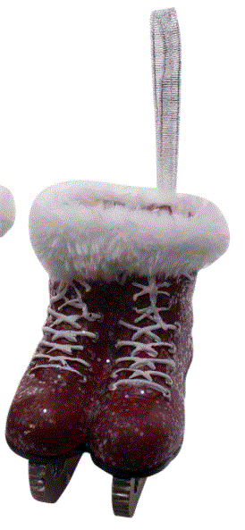 Red Ice skates Ornament RXF09589
