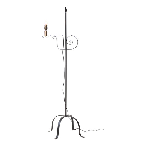 Irvin's Tinware - Wrought Iron Floor Lamp - Farmhouse Lamps R406F