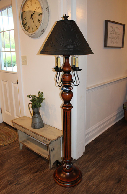 Katies Handcrafted Lighting - Lady Liberty Floor Lamp - Primitive Floor Lamps KHL-350-352-354