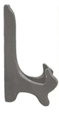 Plate Stand Pewter Wooden - Medium 34718P