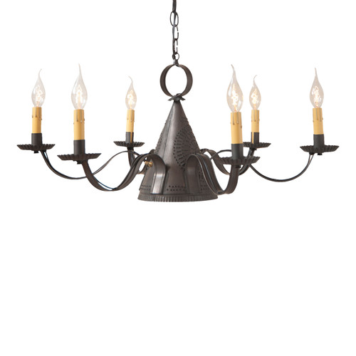 Irvins Tinware - Madison Metal Chandelier - Punched Tin Chandeliers 620KB