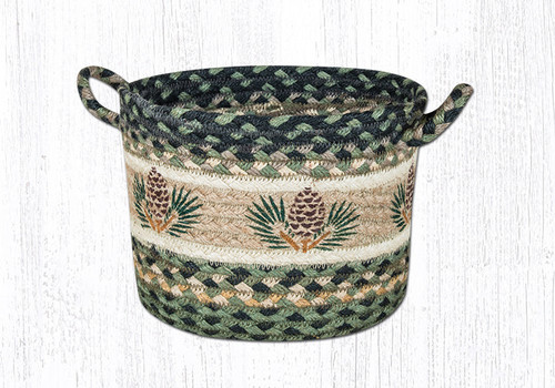 Braided Baskets - Pinecone Utility Basket - Earth Rugs UBP-116P