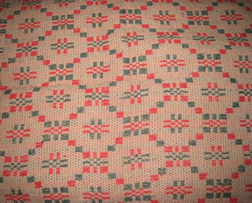 Fabric Table Runner - Country Snowfall - Red Cream and Green RQ20SRF