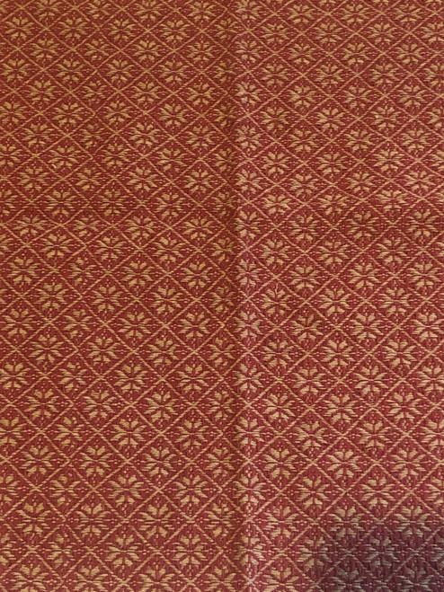 Cherry Blossom Fabric Table Runner Mat - Red and Tan RQ16RSR
