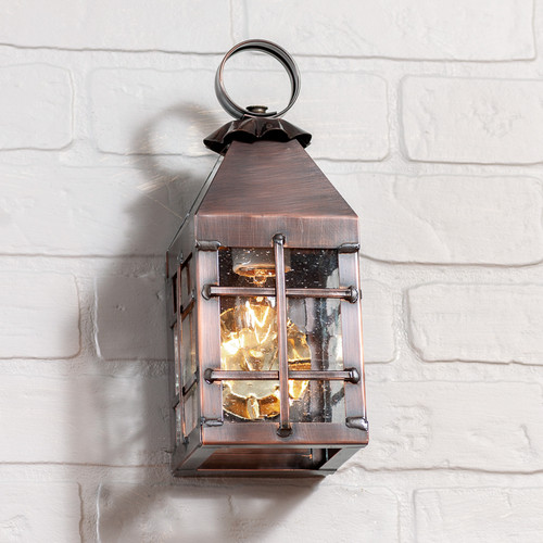 Small Barn Outdoor Wall Light in Solid Antique Copper GL163COP