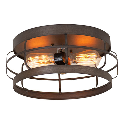 Irvin's 11-Inch Round Strap Flush Mount Ceiling Light 105KB