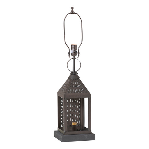 Valley Forge Lamp Base in Kettle Black Tin 108KB