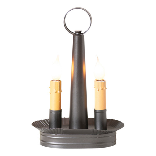 Irvin's Tinware - Oval Double Accent Light in Smokey Black K18-40SM