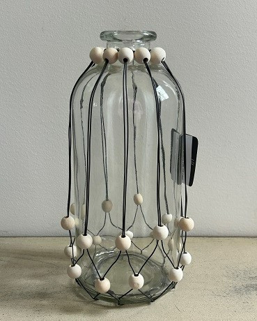 Beaded Jar Vase HX33149