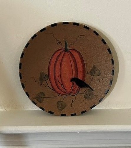 Pumpkin and Crow Plate