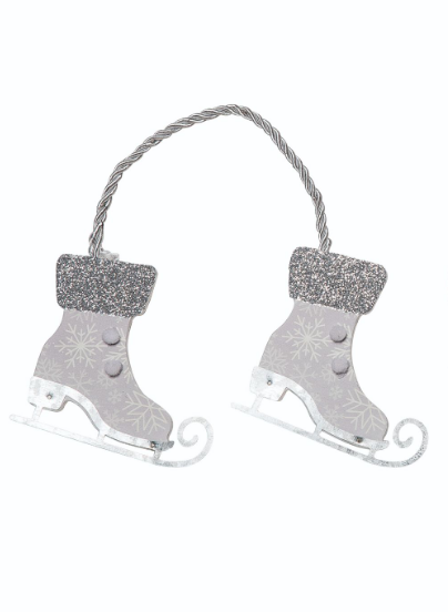 Winter Metallic Skates Ornament TC00295