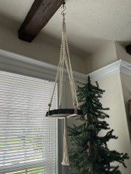 Macrame Hanger With Wood