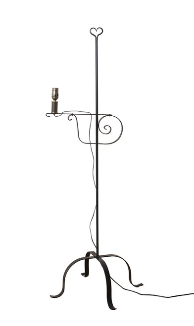 Irvin's Tinware - Wrought Iron Floor Lamp - Farmhouse Lamps R406H