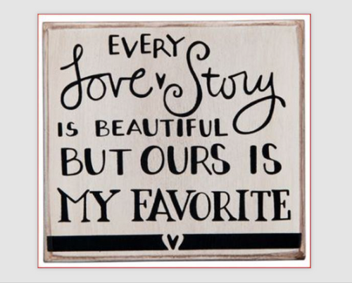 Box Sign - Love Story