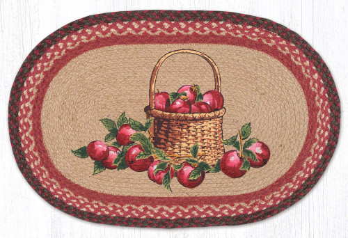Oval Patch Rug - OP-307, Apple Basket - Earth Rugs