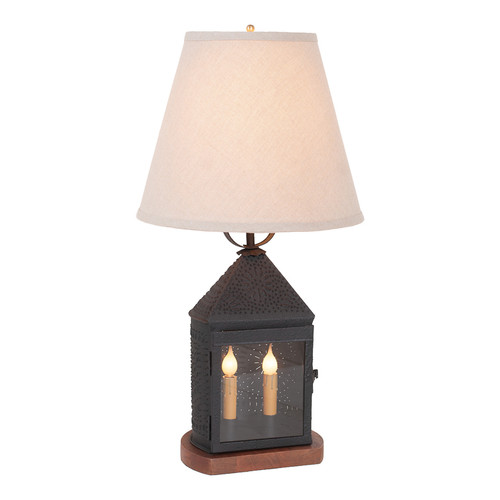 Irvin's Tinware - Harbor Lamp - Hand Punched Tin Lighting K24-06ABK